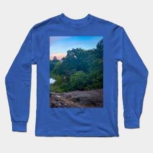 Central Park Sunset Manhattan New York City Long Sleeve T-Shirt